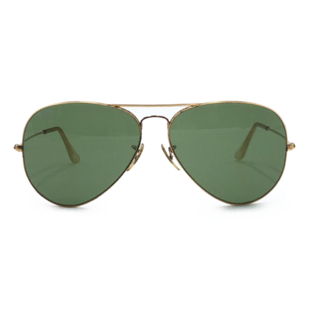 C-129
Ray-Ban レイバン B&L U.S.A アビエーター 男女兼用 ゴールド グリーン 緑 メタル B&L REY-BAN 62□14 サングラス ティアドロップ  メンズ