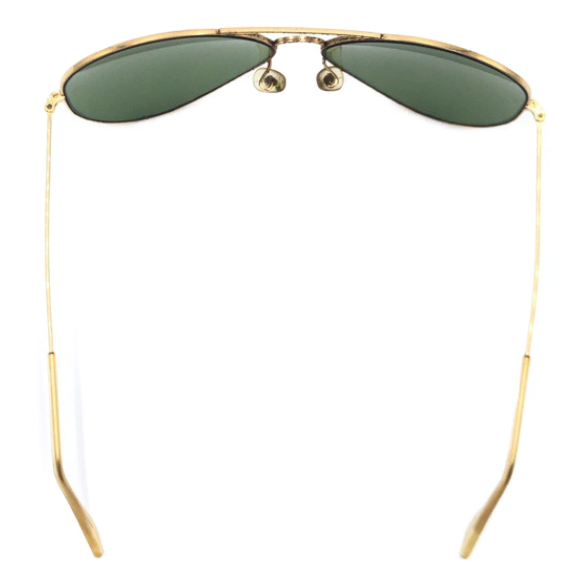 C-129
Ray-Ban レイバン B&L U.S.A アビエーター 男女兼用 ゴールド グリーン 緑 メタル B&L REY-BAN 62□14 サングラス ティアドロップ  メンズ