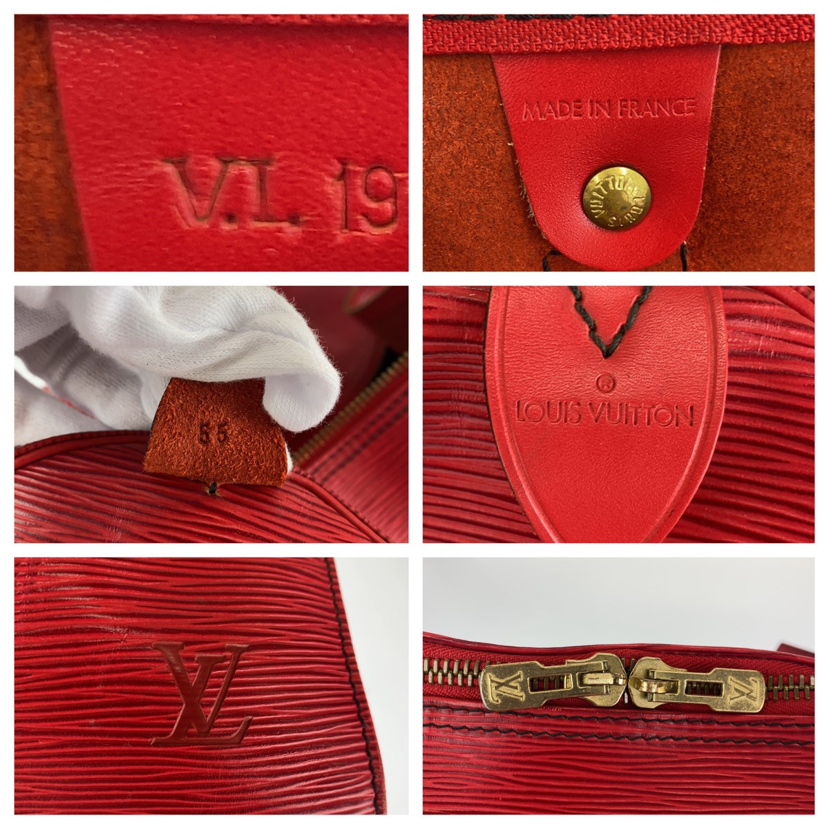 H-00175
LOUIS VUITTON ルイヴィトン エピ キーポル55 男女兼用 レッド 赤 ゴールド金具 グレインレザー M42957 ボストンバッグ 旅行バッグ  レディース