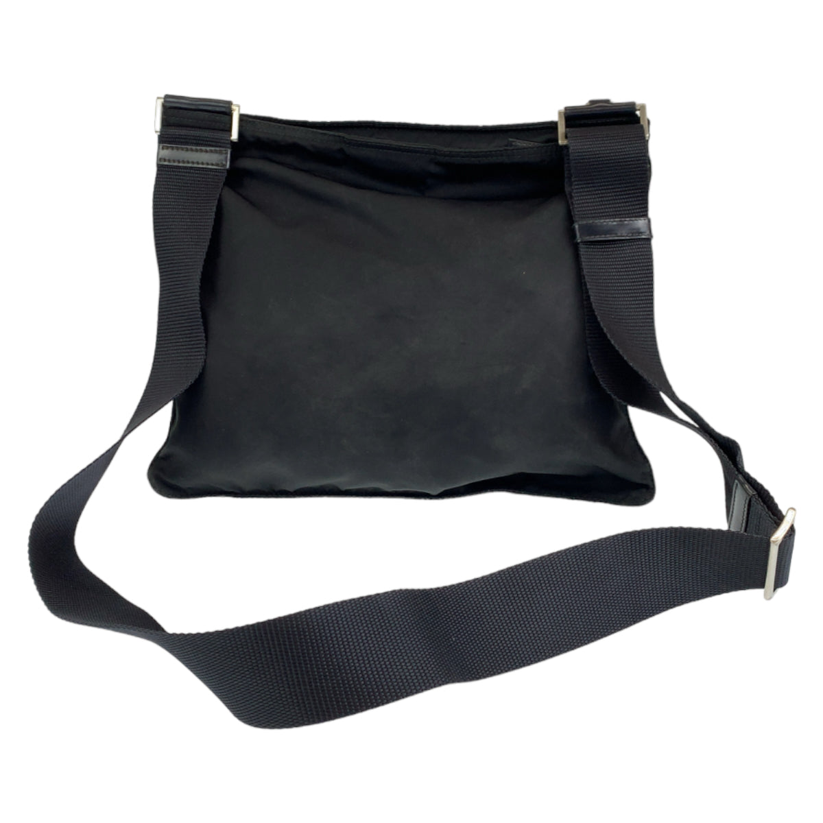 H-00289
PRADA プラダ テスート ブラック 黒 シルバー金具 ナイロン ショルダーバッグ 斜め掛けバッグ  レディース