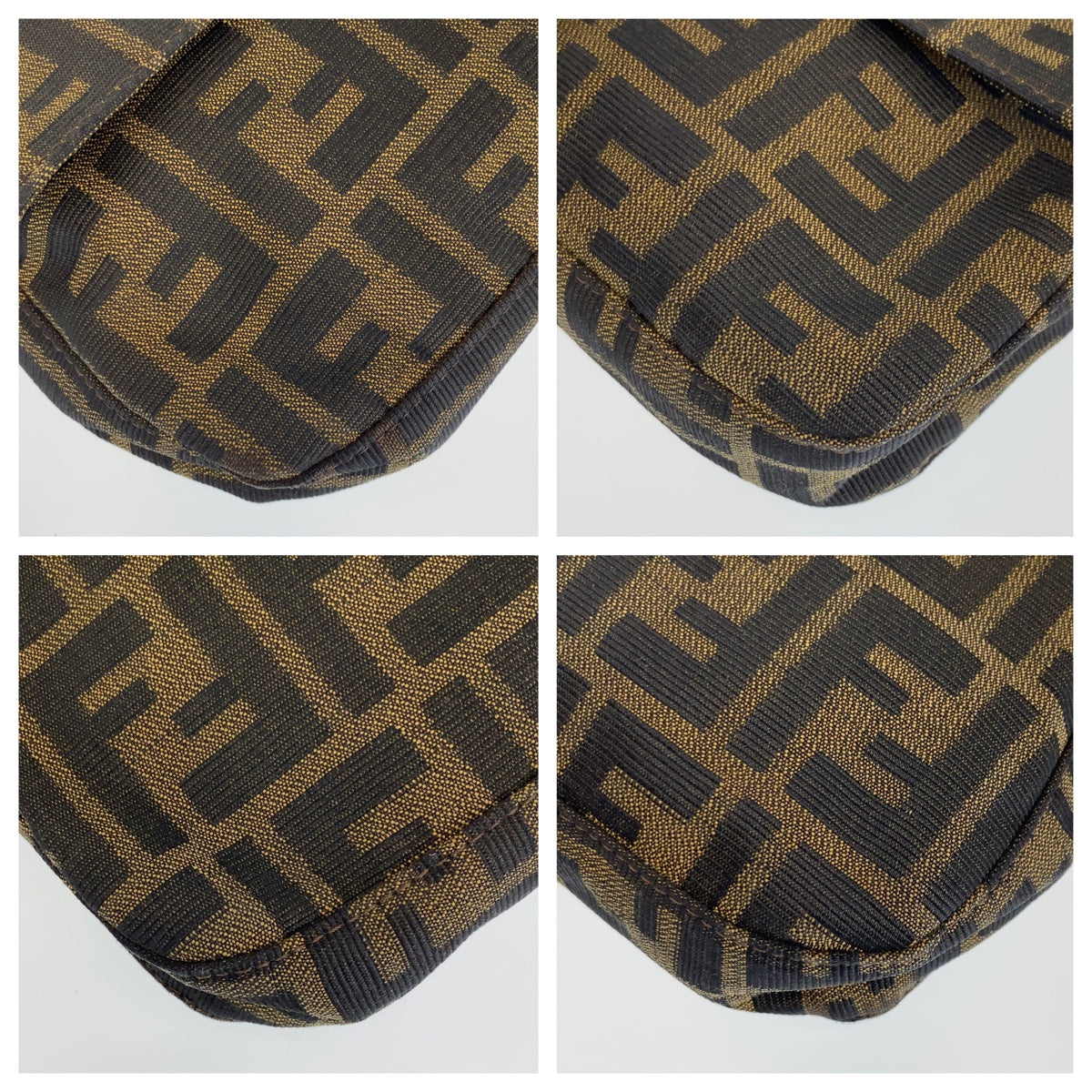 H-00291
FENDI フェンディ ズッカ柄 マンマバケット ブラウン 茶 シルバー金具 キャンバス ハンドバッグ ワンショルダー  レディース