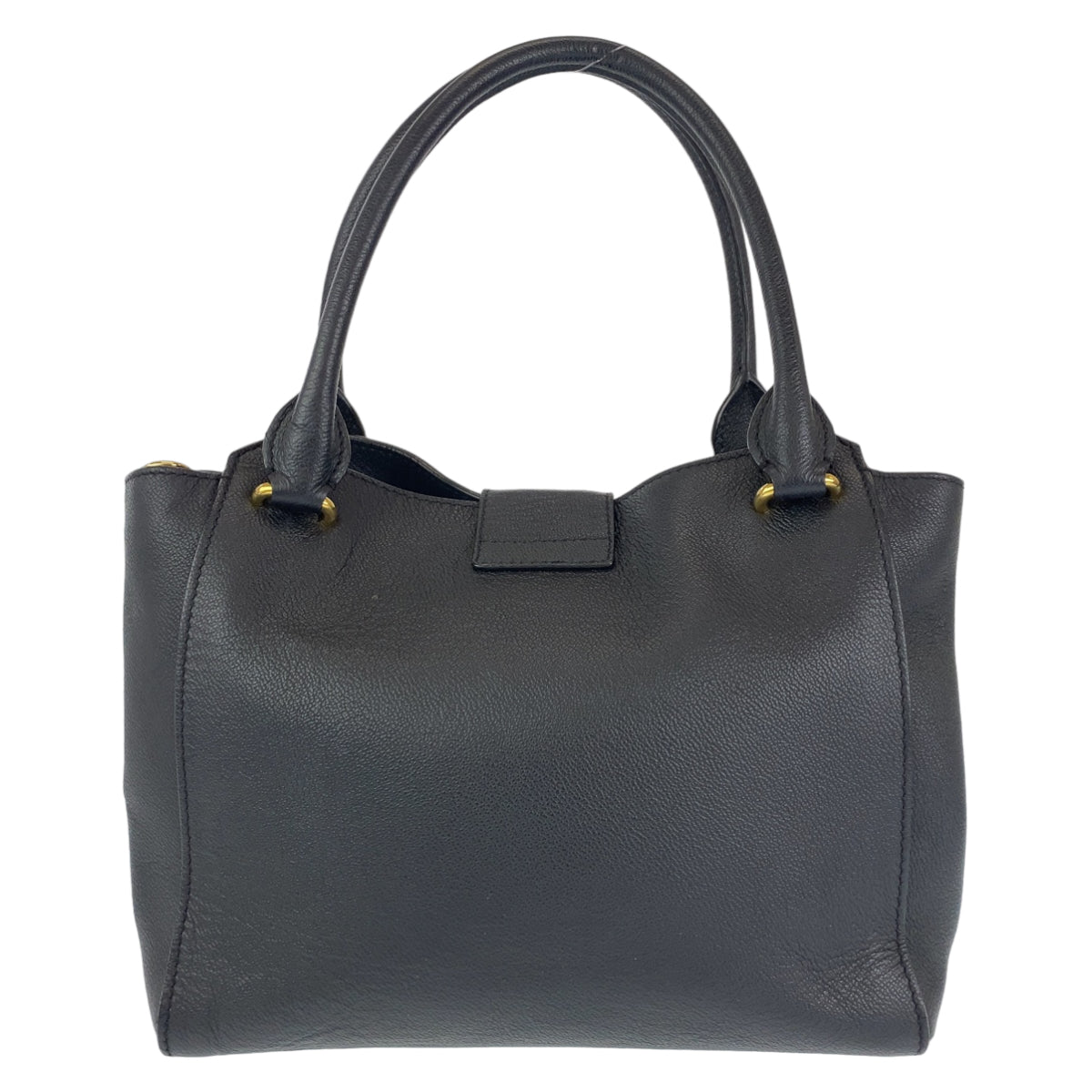 H-0381
BURBERRY バーバリー ベルトトート ブラック 黒 ゴールド金具 レザー 4029022 ショルダーバッグ ハンドバッグ 2WAY  レディース
