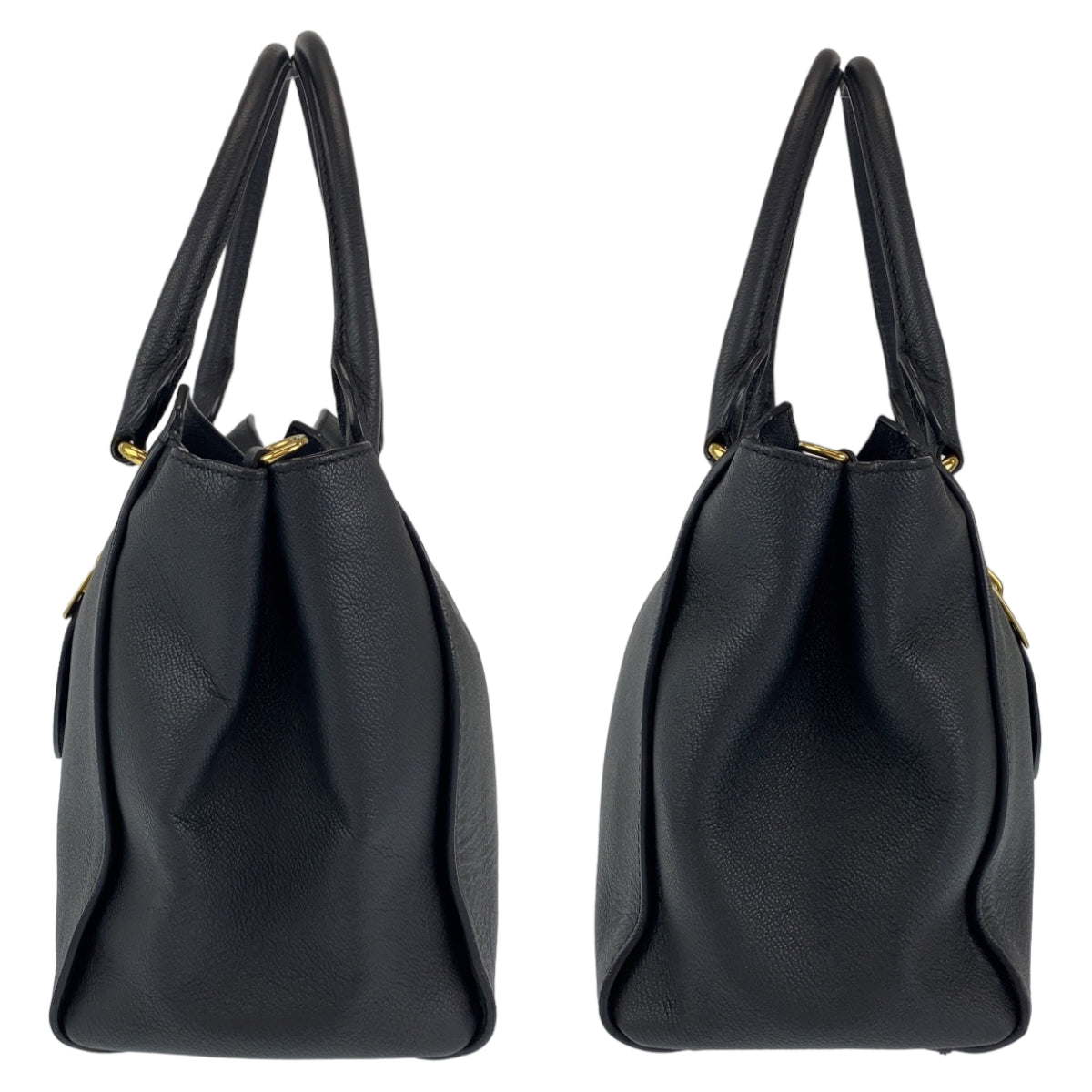H-0381
BURBERRY バーバリー ベルトトート ブラック 黒 ゴールド金具 レザー 4029022 ショルダーバッグ ハンドバッグ 2WAY  レディース