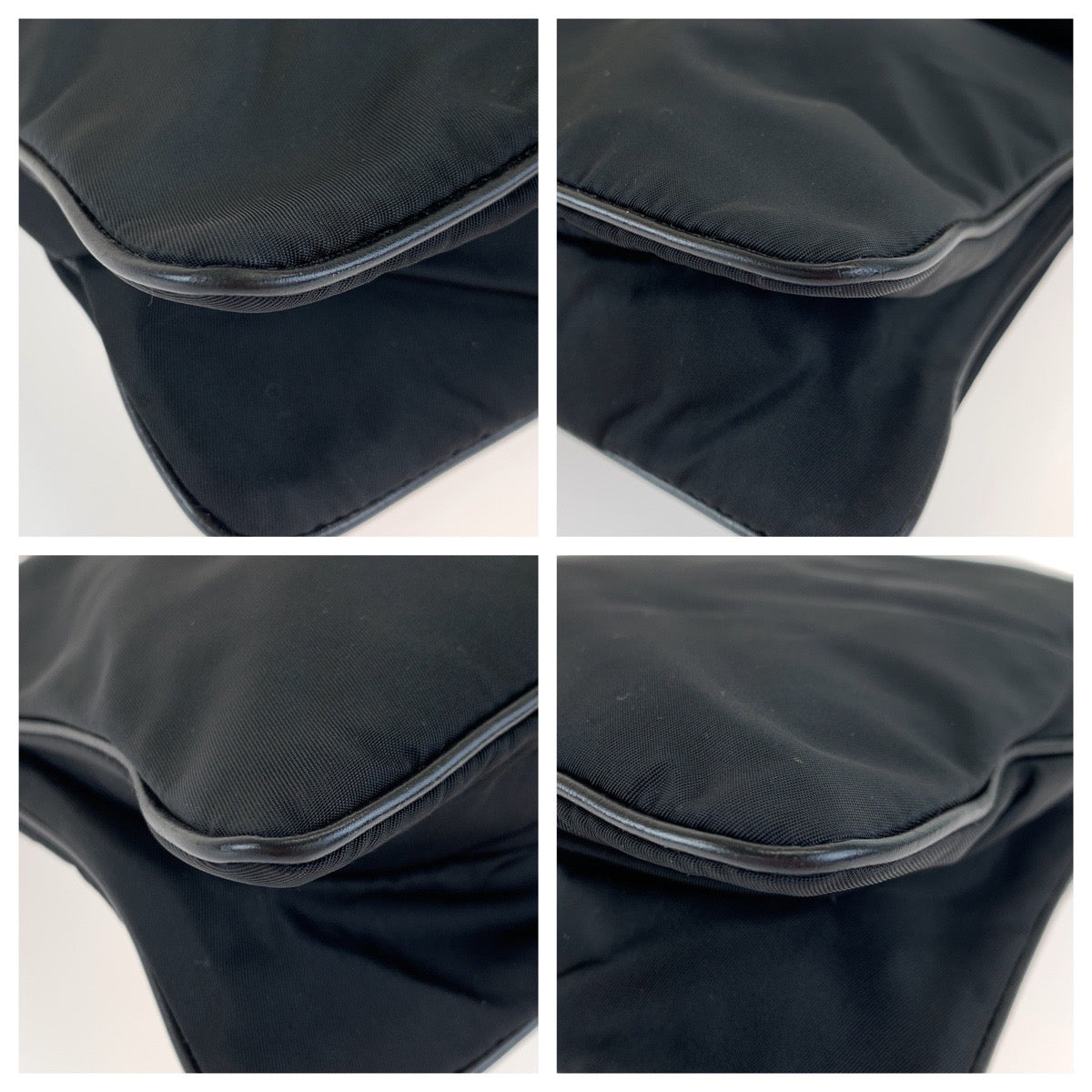 10201
PRADA プラダ テスート 三角ロゴ 男女兼用 ブラック 黒 ゴールド金具 ナイロン 斜め掛け ショルダーバッグ ポシェット  レディース