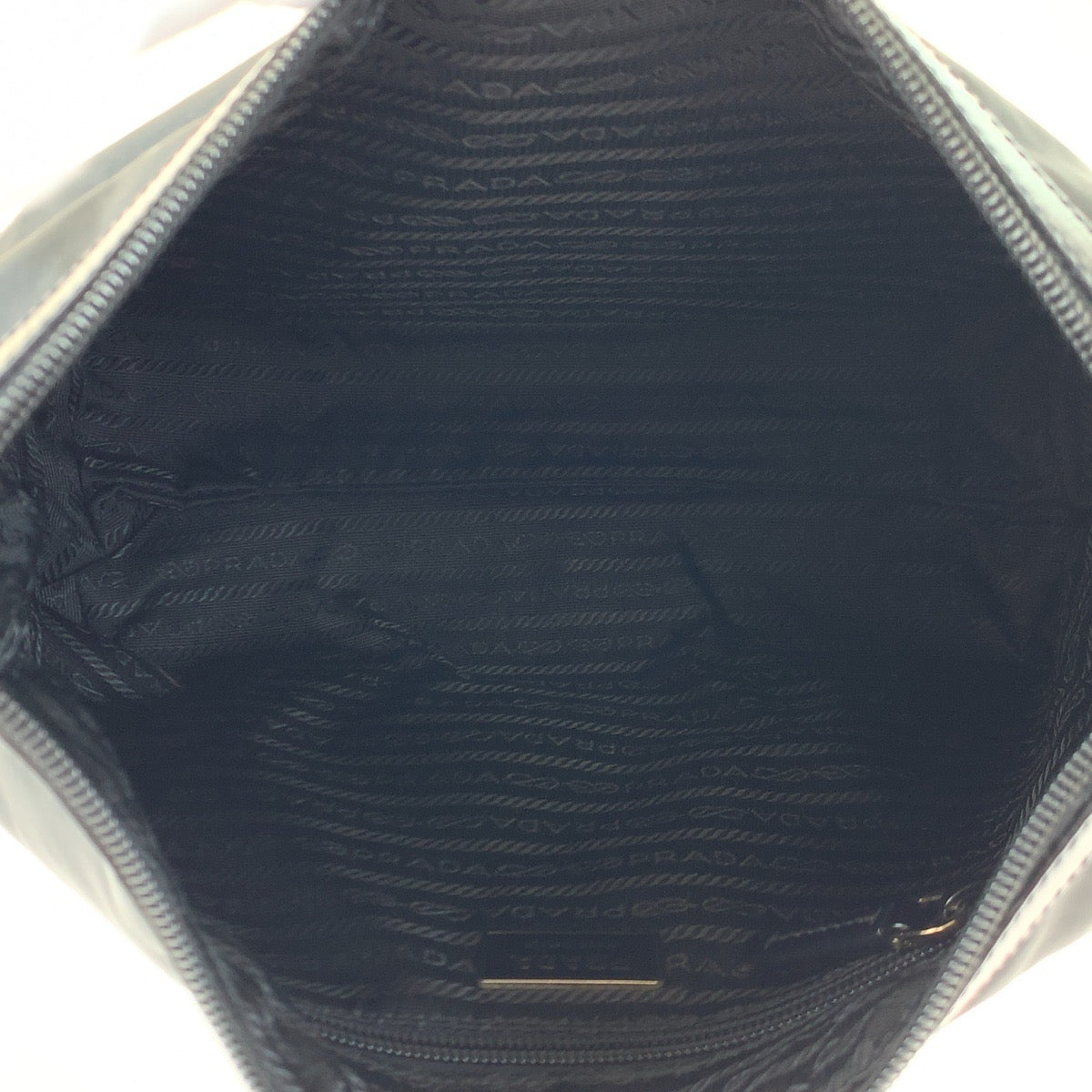 C-032
 PRADA Prada Tessuto Logo Embossed Black Nylon/Leather Shoulder Bag Handbag Shoulder Bag Women's