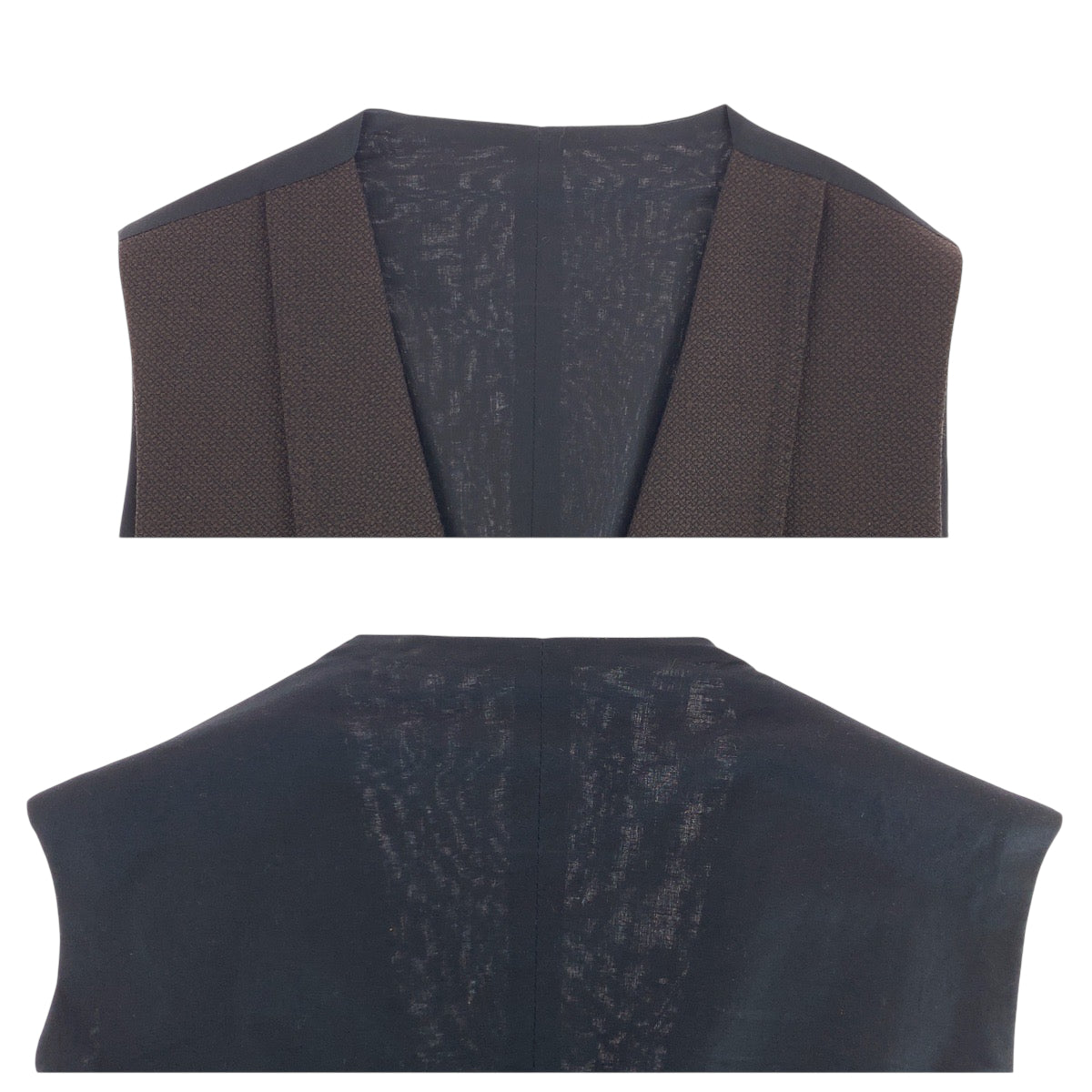 TAGLIATORE タリアトーレ サイズ50 ブラウン シルバー金具 ウール ベスト ジレ  メンズ ABP25