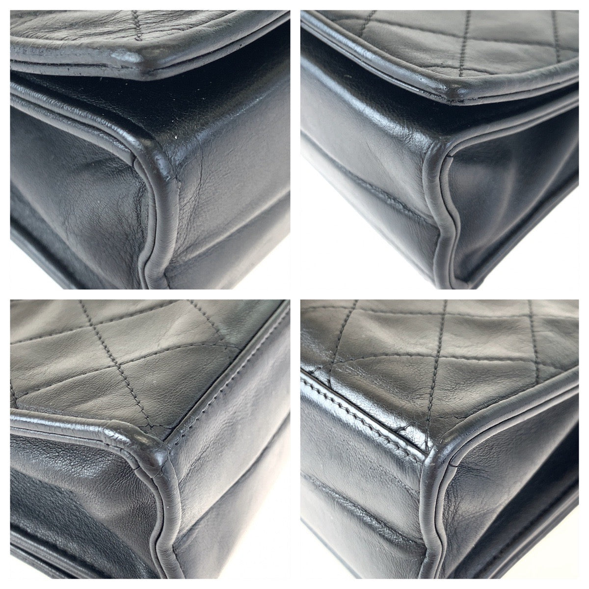 10204
CHANEL シャネル ヴィンテージ マトラッセ シングルフラップ ココマーク ブラック 黒 ゴールド金具 ラムスキン 斜め掛け チェーンショルダーバッグ ポシェット レディース ABP155