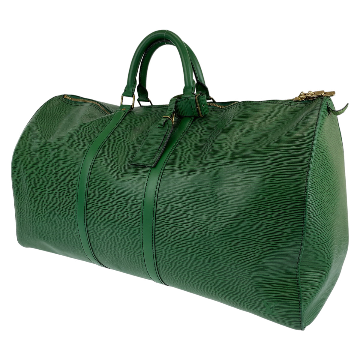 H-00297
LOUIS VUITTON ルイヴィトン エピ キーポル55 グリーン 緑 ゴールド金具 エピレザー M42954 ボストンバッグ 旅行バッグ  レディース