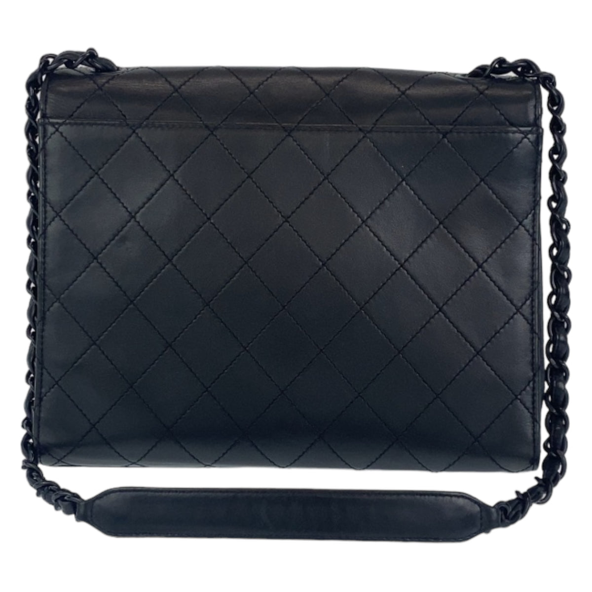 C-046
CHANEL シャネル ヴィンテージ ワイルドステッチ 2.55 ブラック 黒 ブラック金具 ラムスキン ショルダーバッグ ワンショルダーバッグ  レディース