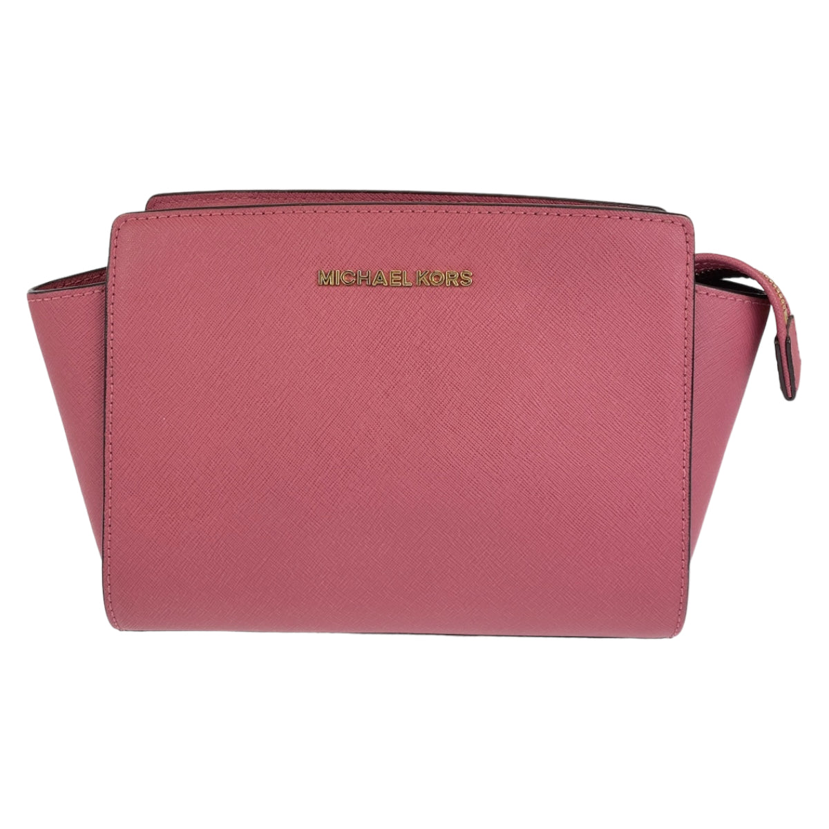 12670
Michael Kors マイケルコース セルマ ピンク ゴールド金具 レザー 2way ショルダーバッグ 斜め掛け  レディース