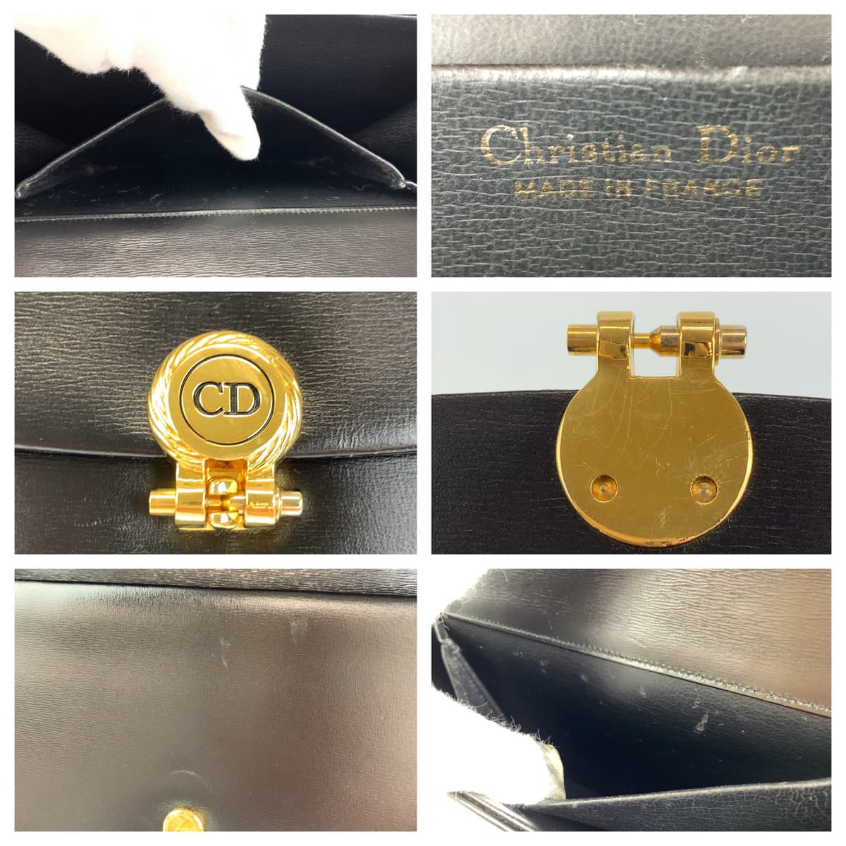 H-00299
Dior ディオール ヴィンテージ CDロゴ ブラック 黒 ゴールド金具 レザー チェーンショルダーバッグ 肩掛けバッグ  レディース