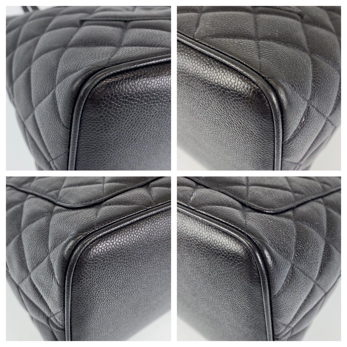 H-00196
CHANEL シャネル ヴィンテージ 復刻トート メダリオン ブラック 黒 ゴールド 金 キャビアスキン トートバッグ 肩がけ  レディース