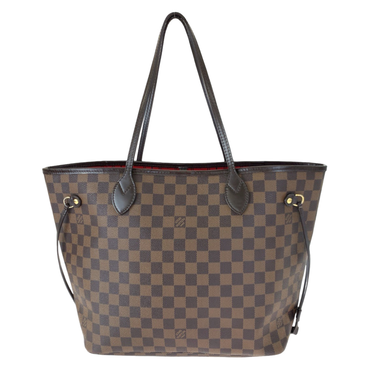 C-062
LOUIS VUITTON ルイヴィトン ダミエ ネヴァーフルMM ブラウン 茶 PVC N51105 トートバッグ ハンドバッグ  レディース