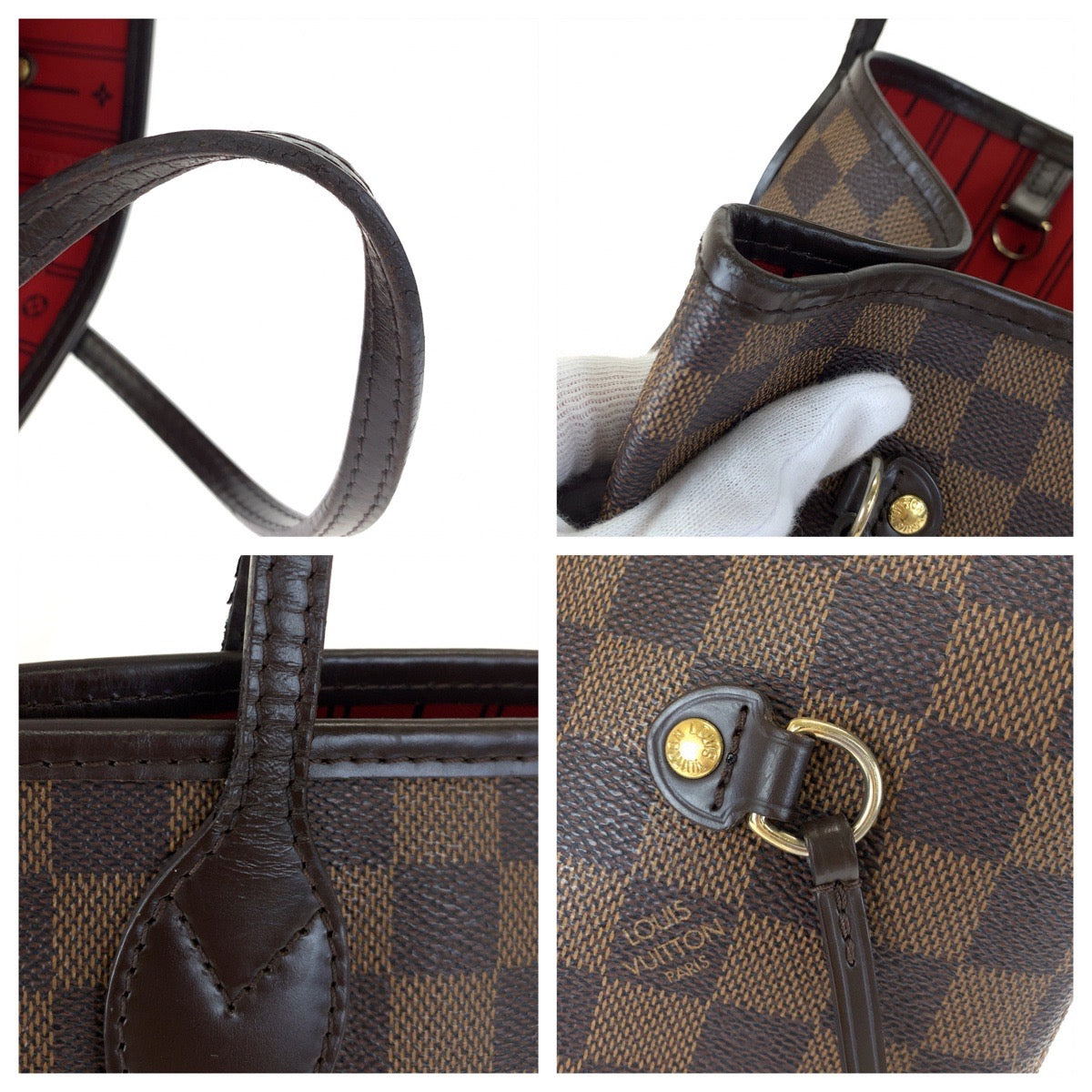 C-062
LOUIS VUITTON ルイヴィトン ダミエ ネヴァーフルMM ブラウン 茶 PVC N51105 トートバッグ ハンドバッグ  レディース