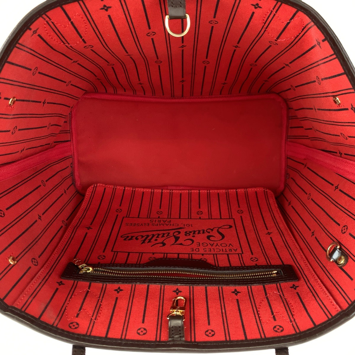 C-062
LOUIS VUITTON ルイヴィトン ダミエ ネヴァーフルMM ブラウン 茶 PVC N51105 トートバッグ ハンドバッグ  レディース