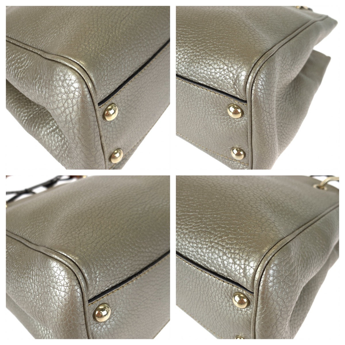 C-077
GUCCI グッチ バンブー ショッパー スモール シャンパンゴールド カーフ 336032 ショルダーバッグ ハンドバッグ 2way  レディース