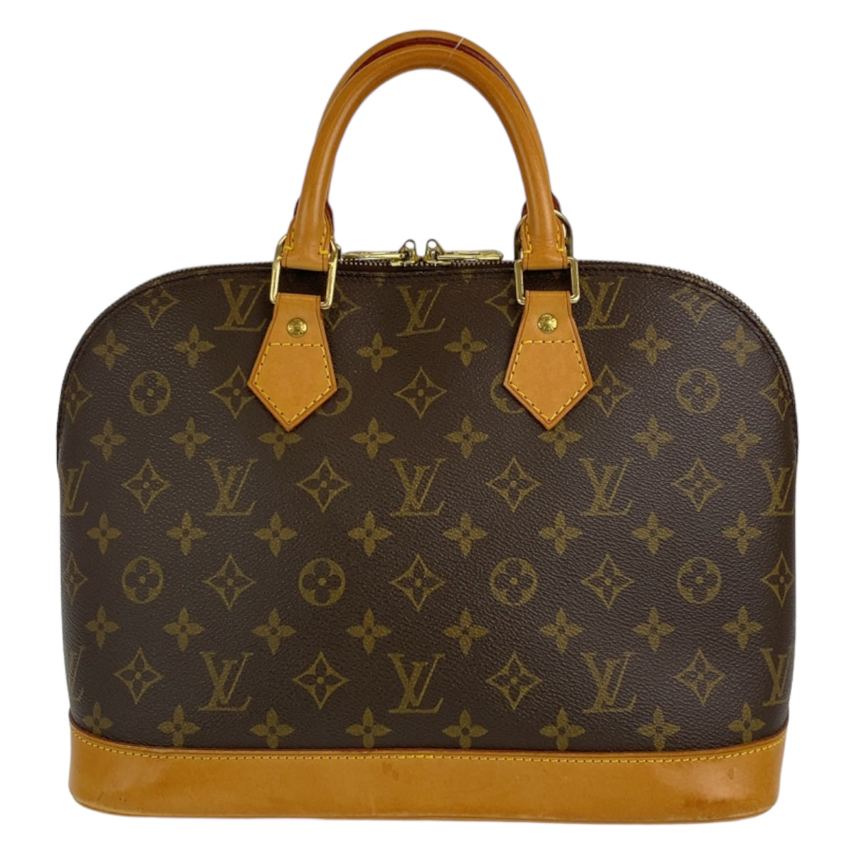 H-00300
LOUIS VUITTON ルイヴィトン モノグラム アルマPM ブラウン 茶 ゴールド金具 PVC M51130 ハンドバッグ トートバッグ  レディース