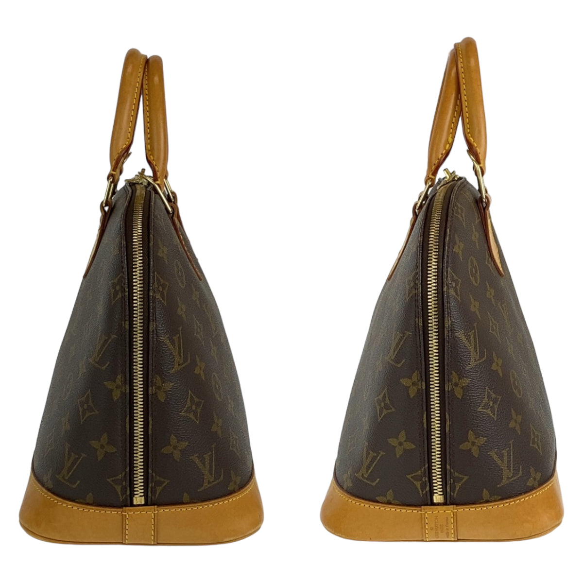 H-00300
LOUIS VUITTON ルイヴィトン モノグラム アルマPM ブラウン 茶 ゴールド金具 PVC M51130 ハンドバッグ トートバッグ  レディース