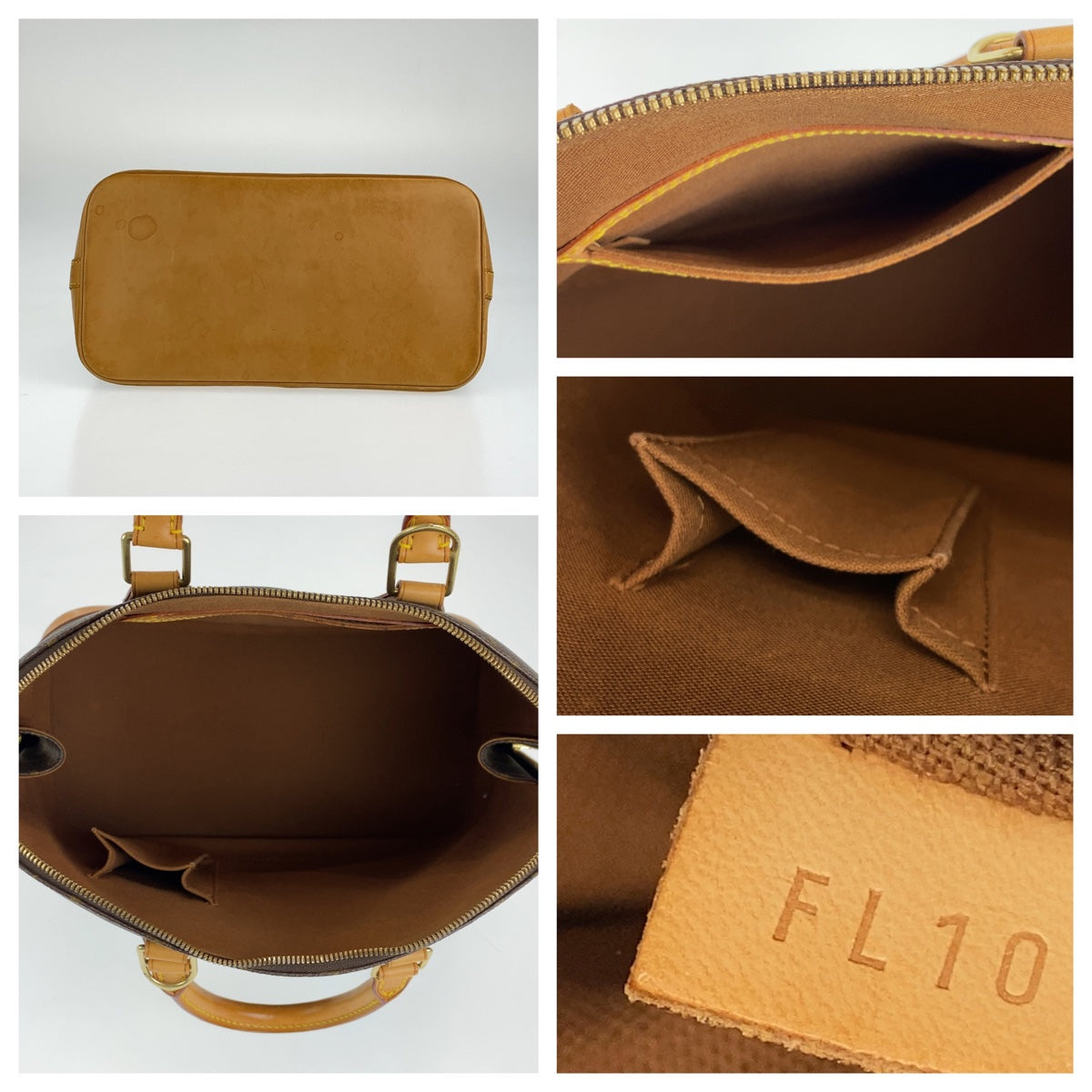 H-00300
LOUIS VUITTON ルイヴィトン モノグラム アルマPM ブラウン 茶 ゴールド金具 PVC M51130 ハンドバッグ トートバッグ  レディース