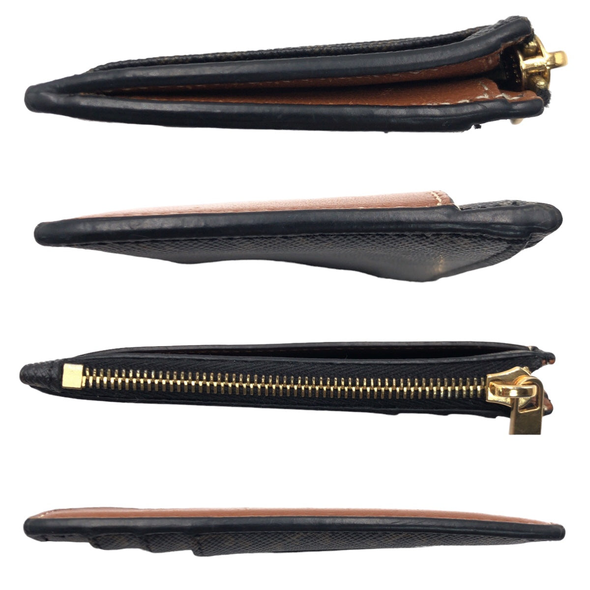 10214
CELINE セリーヌ トリオンフキャンバス ブラウン ブラック キャンバス / ラムスキン 10F992BZ9.04LU フラグメントケース コインケース 小銭入れ  メンズ