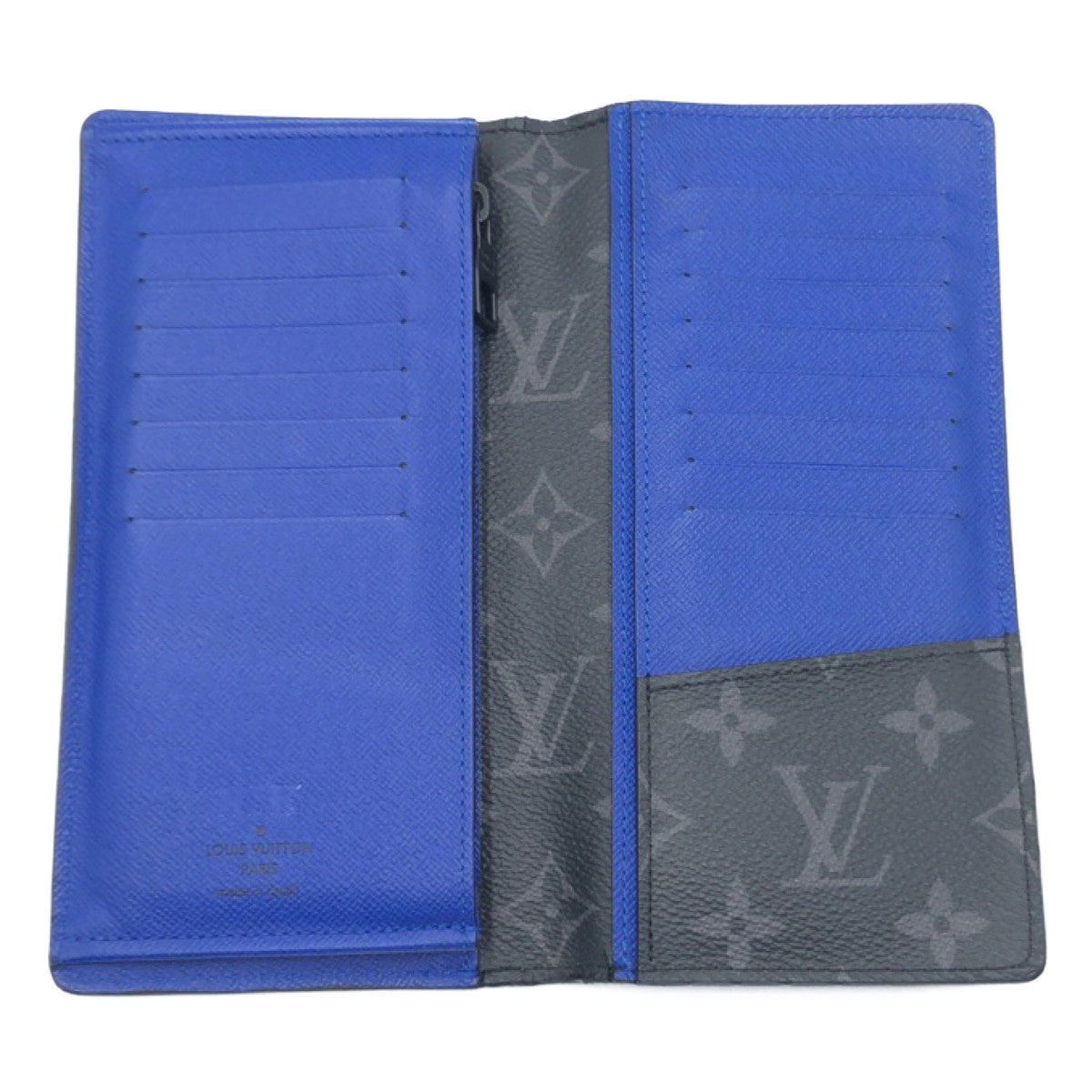 C-109
LOUIS VUITTON ルイヴィトン エピ モノグラム エクリプス ポルトフォイユ ブラザ ブラック 黒 ブルー 青 グレインレザー M80788 長財布 ロングウォレット  メンズ