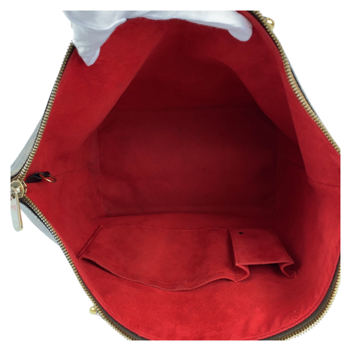 LOUIS VUITTON ルイヴィトン ダミエ サレヤMM ブラウン 茶 ゴールド金具 PVC N51182 トートバッグ ショルダーバッグ  レディース