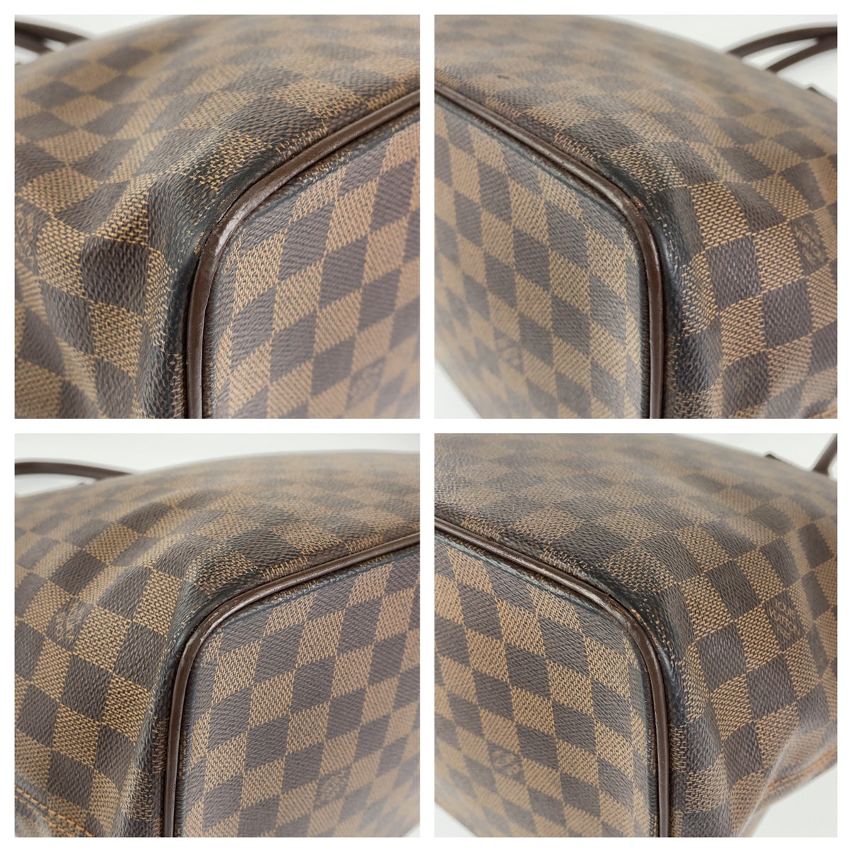 LOUIS VUITTON ルイヴィトン ダミエ サレヤMM ブラウン 茶 ゴールド金具 PVC N51182 トートバッグ ショルダーバッグ  レディース