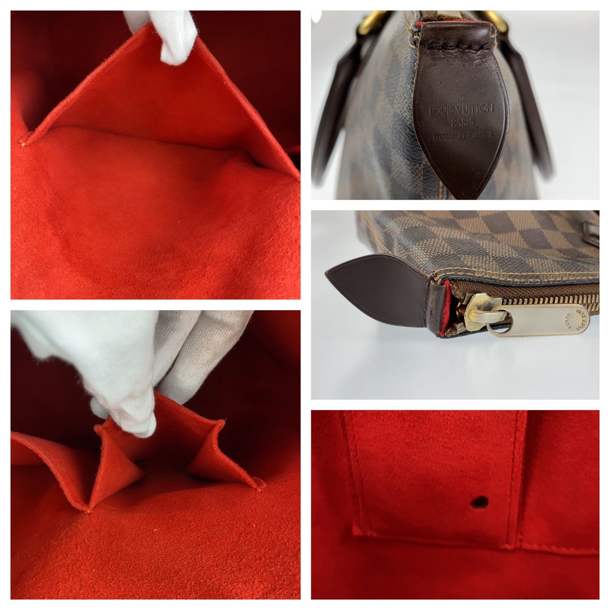 LOUIS VUITTON ルイヴィトン ダミエ サレヤMM ブラウン 茶 ゴールド金具 PVC N51182 トートバッグ ショルダーバッグ  レディース