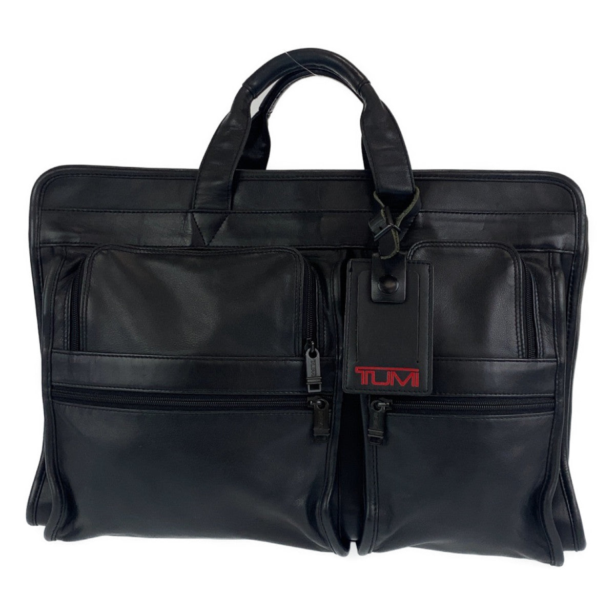 H-00212
TUMI トゥミ ブラック 黒 レザー ビジネスバッグ ブリーフケース  メンズ