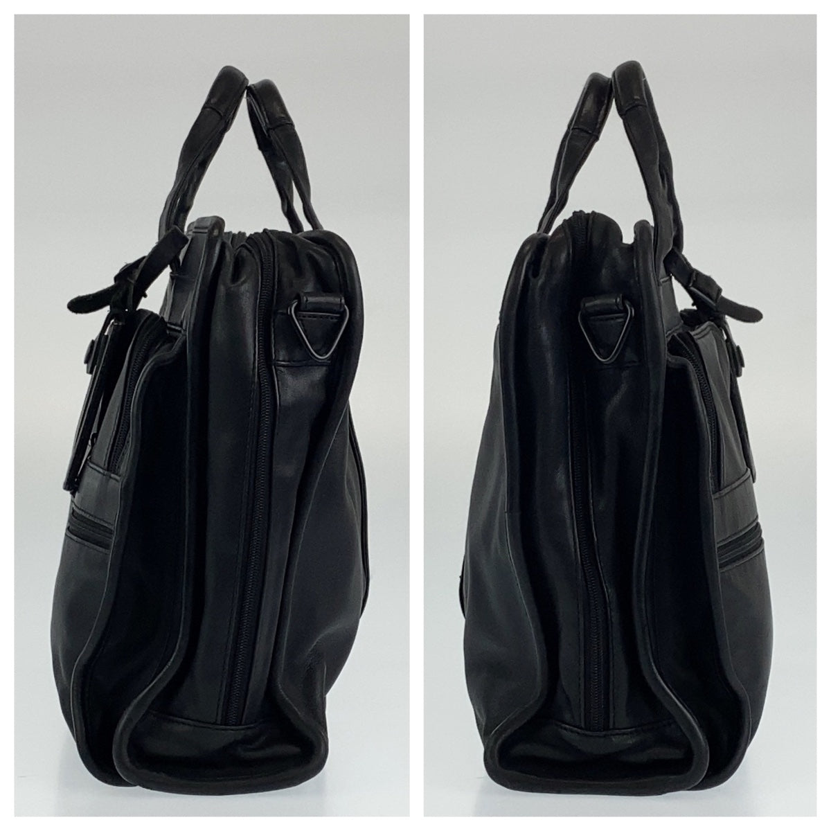 H-00212
TUMI トゥミ ブラック 黒 レザー ビジネスバッグ ブリーフケース  メンズ