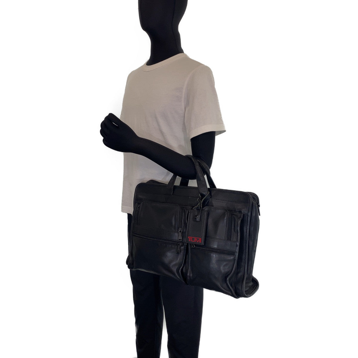 H-00212
TUMI トゥミ ブラック 黒 レザー ビジネスバッグ ブリーフケース  メンズ