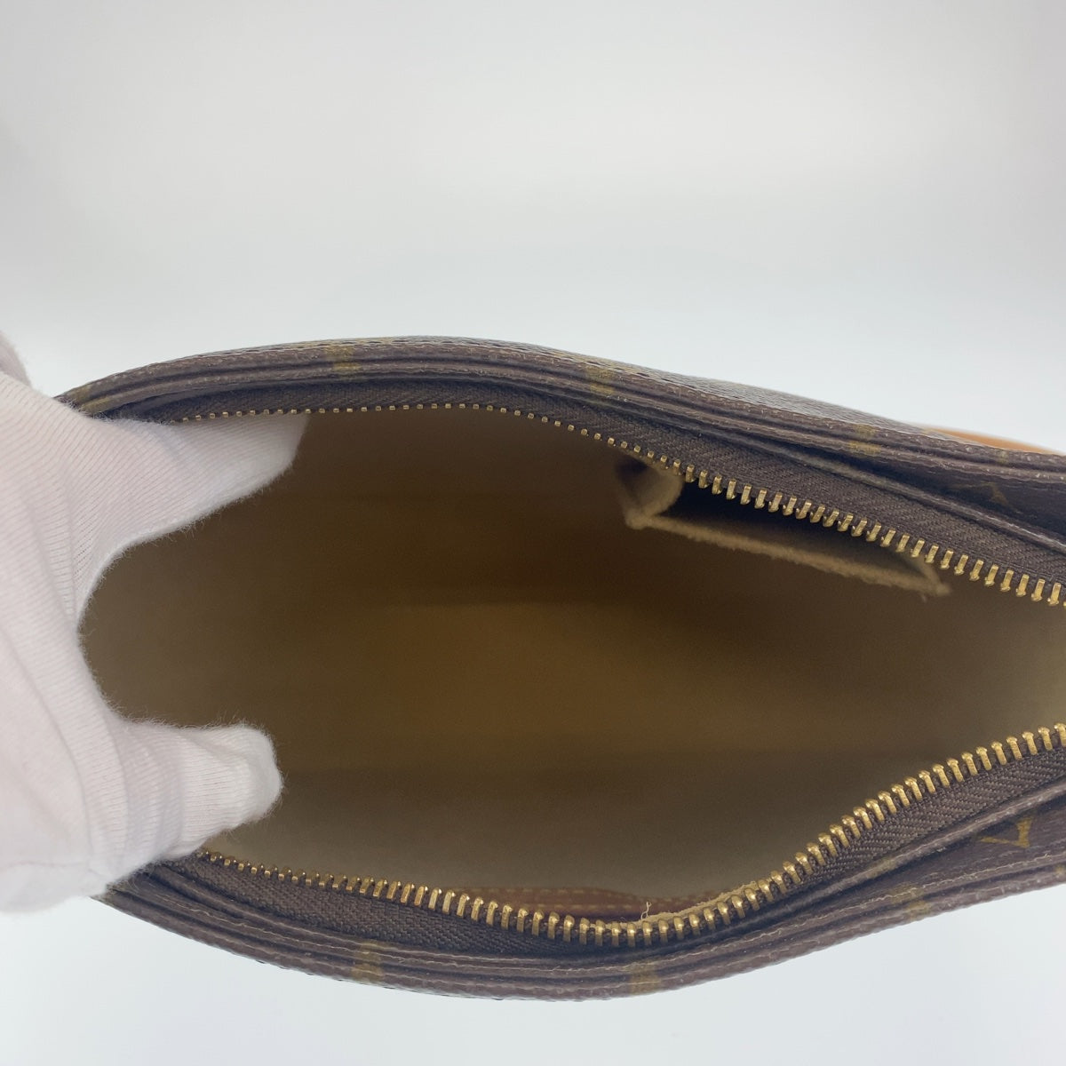 C-072
LOUIS VUITTON ルイヴィトン モノグラム ルーピングMM ブラウン 茶 ゴールド金具 PVC M51146 ショルダーバッグ トートバッグ  レディース