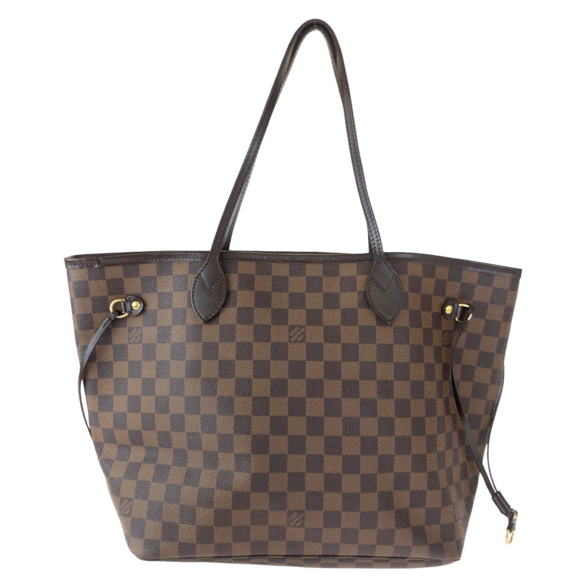 C-065
LOUIS VUITTON ルイヴィトン ダミエ ネヴァーフルMM ブラウン PVC N51105 トートバッグ ショルダーバッグ  レディース