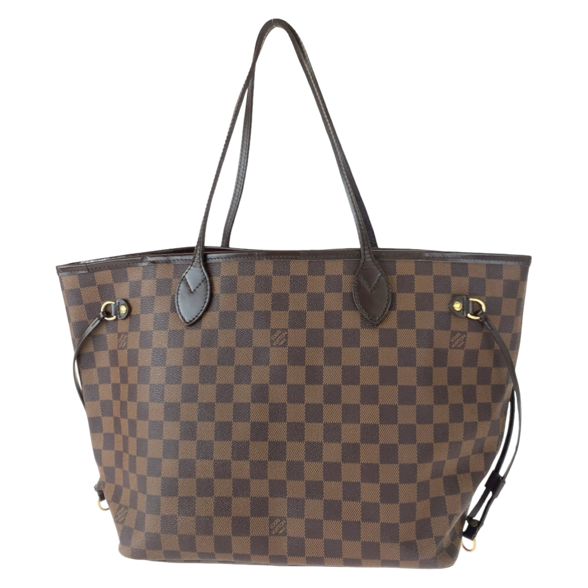 C-065
LOUIS VUITTON ルイヴィトン ダミエ ネヴァーフルMM ブラウン PVC N51105 トートバッグ ショルダーバッグ  レディース