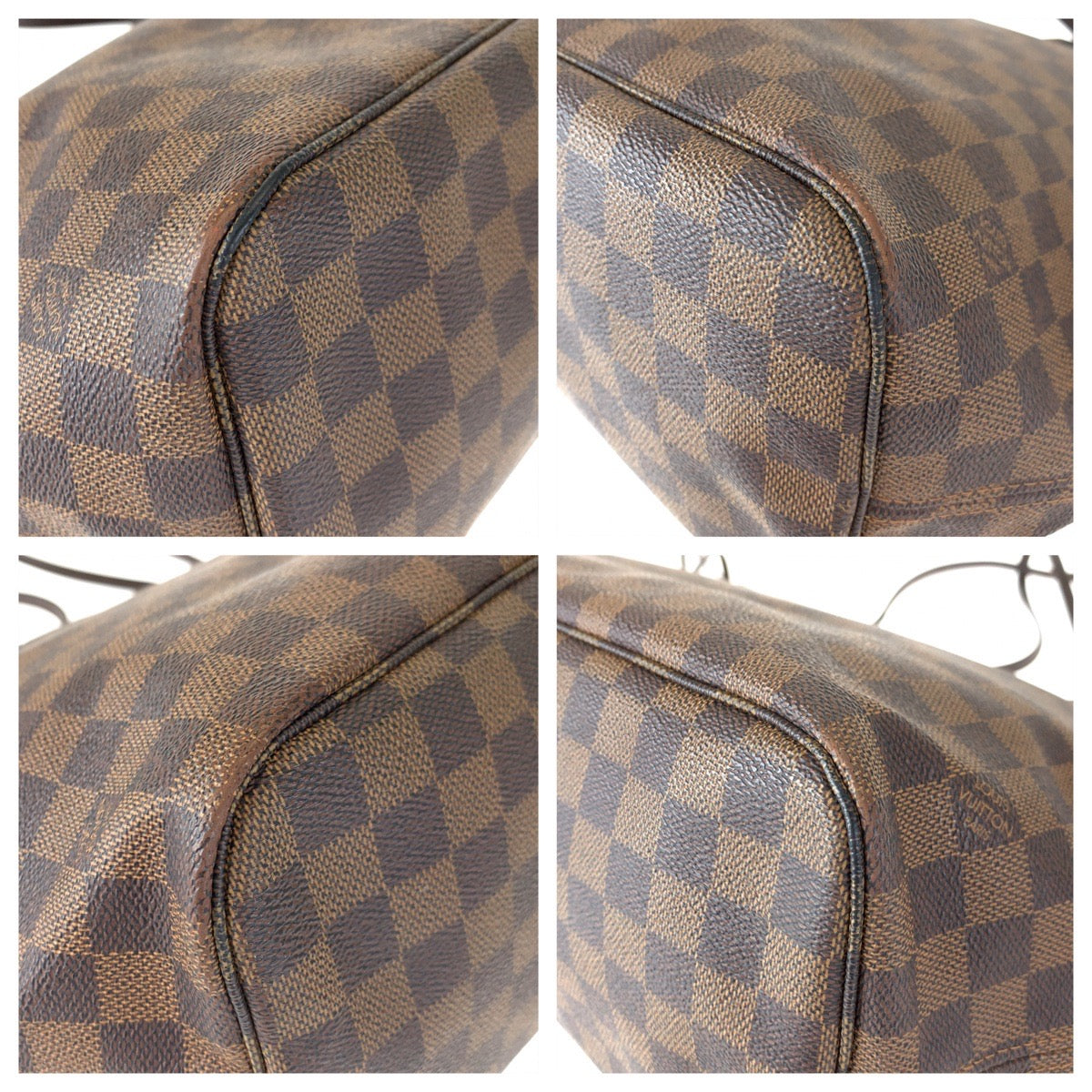 C-065
LOUIS VUITTON ルイヴィトン ダミエ ネヴァーフルMM ブラウン PVC N51105 トートバッグ ショルダーバッグ  レディース