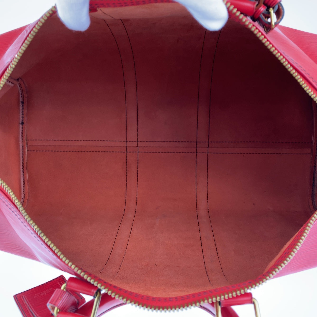 C-080
LOUIS VUITTON ルイヴィトン エピ キーポル45 レッド 赤 ゴールド金具 グレインレザー M42977 ボストンバッグ 旅行バッグ  レディース