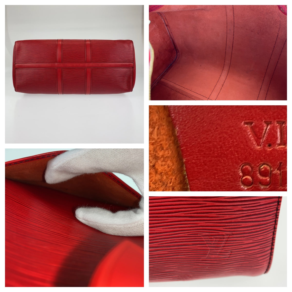 C-080
LOUIS VUITTON ルイヴィトン エピ キーポル45 レッド 赤 ゴールド金具 グレインレザー M42977 ボストンバッグ 旅行バッグ  レディース