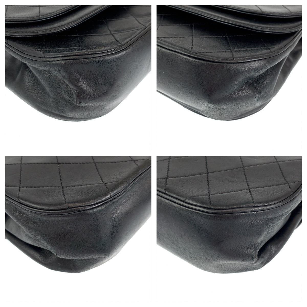 H-00304
CHANEL シャネル マトラッセ ダブルフラップ ココマーク ターンロック ブラック 黒 ゴールド金具 ラムスキン チェーンショルダーバッグ 肩掛け  レディース