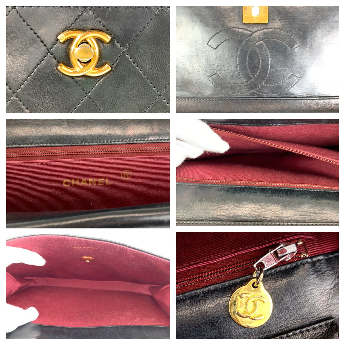 H-00304
CHANEL シャネル マトラッセ ダブルフラップ ココマーク ターンロック ブラック 黒 ゴールド金具 ラムスキン チェーンショルダーバッグ 肩掛け  レディース
