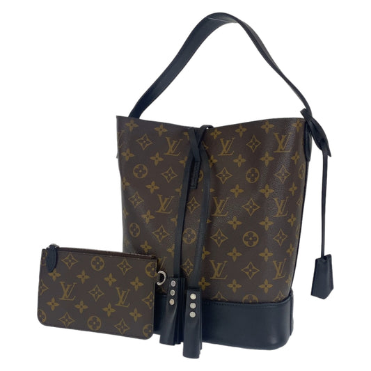 10227
 LOUIS VUITTON Louis Vuitton Monogram Idole NN14GM Brown Black Silver Hardware PVC M94542 Shoulder Bag Handbag Women's