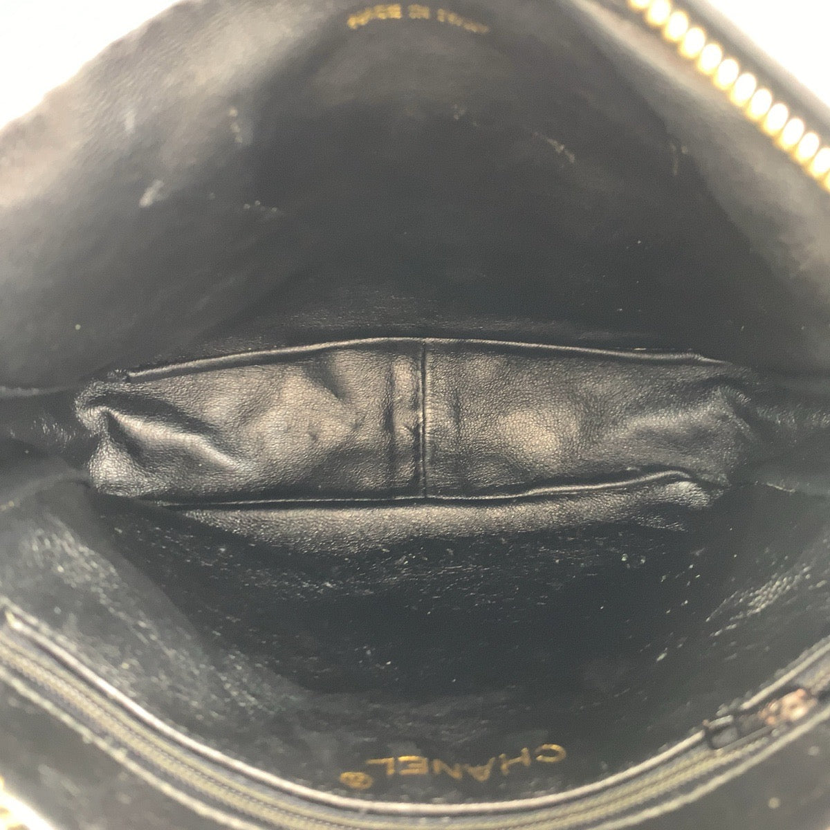 H-00310
CHANEL シャネル ヴィンテージ マトラッセ ココマーク タッセル ブラック 黒 ゴールド金具 ラムスキン チェーンショルダーバッグ 斜め掛け  レディース