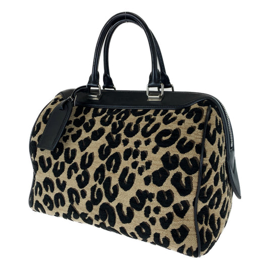 C-053
LOUIS VUITTON ルイヴィトン ジャガード スピーディ30 ノワール ベージュ レオパード レザー M97396 ハンドバッグ ミニボストン  レディース