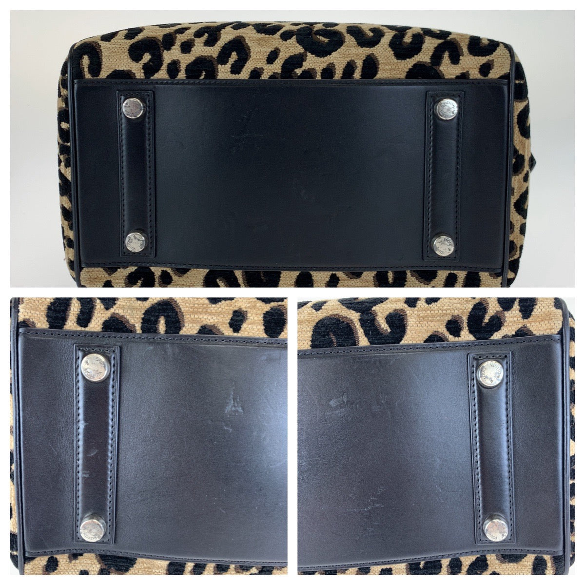C-053
LOUIS VUITTON ルイヴィトン ジャガード スピーディ30 ノワール ベージュ レオパード レザー M97396 ハンドバッグ ミニボストン  レディース