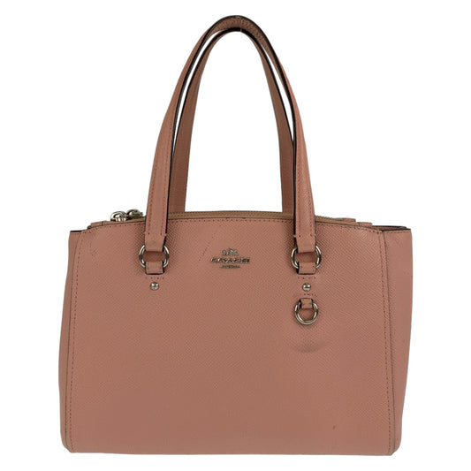 12659
COACH コーチ ピンク シルバー金具 レザー トートバッグ ショルダーバッグ  レディース