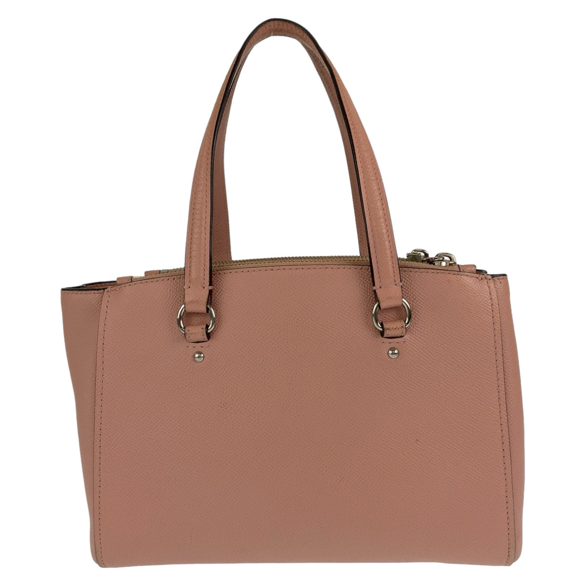 12659
COACH コーチ ピンク シルバー金具 レザー トートバッグ ショルダーバッグ  レディース