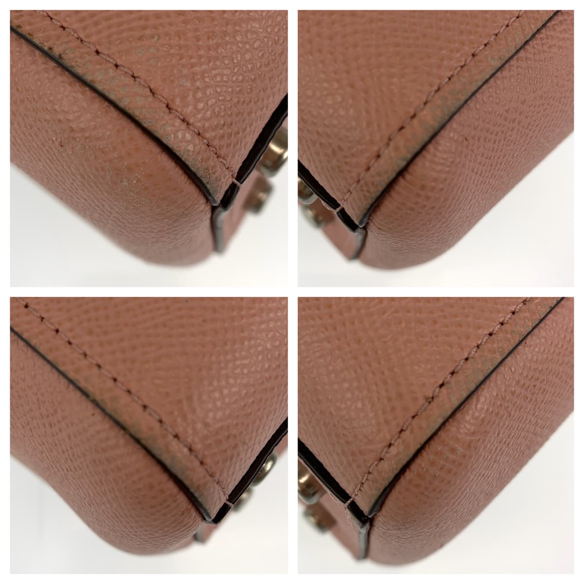 12659
COACH コーチ ピンク シルバー金具 レザー トートバッグ ショルダーバッグ  レディース