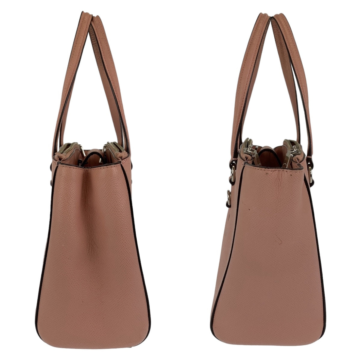 12659
COACH コーチ ピンク シルバー金具 レザー トートバッグ ショルダーバッグ  レディース