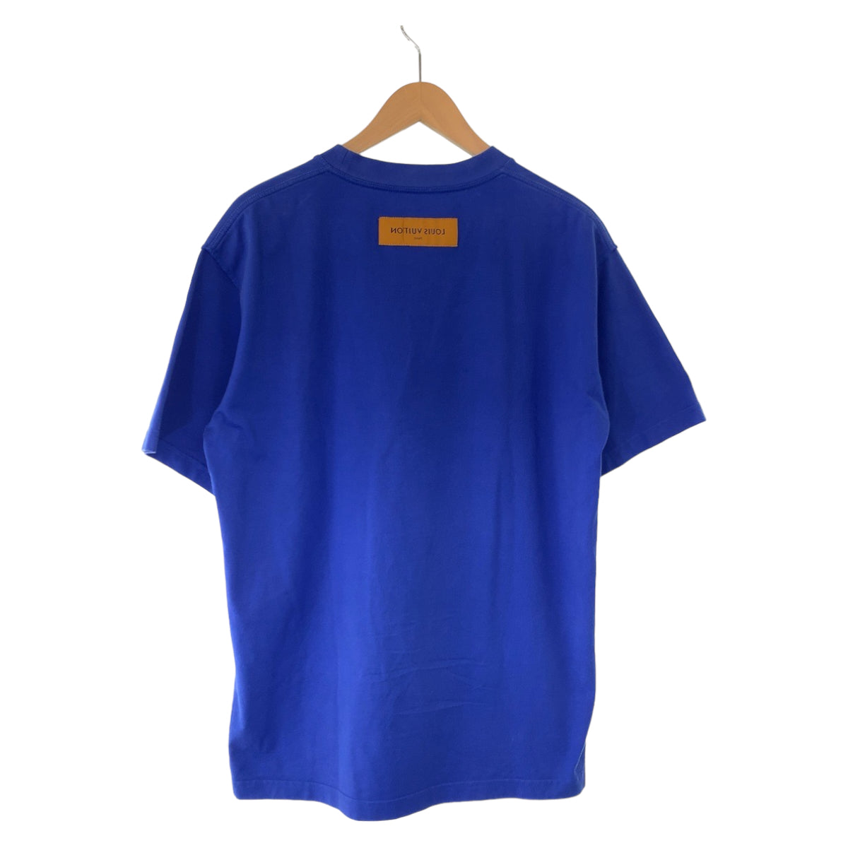 H-00210
LOUIS VUITTON ルイヴィトン LV エンボス インサイドアウト サイズL ブルー 青 コットン RM222Q DT3 HNY55W 半袖Tシャツ クルーネック  メンズ