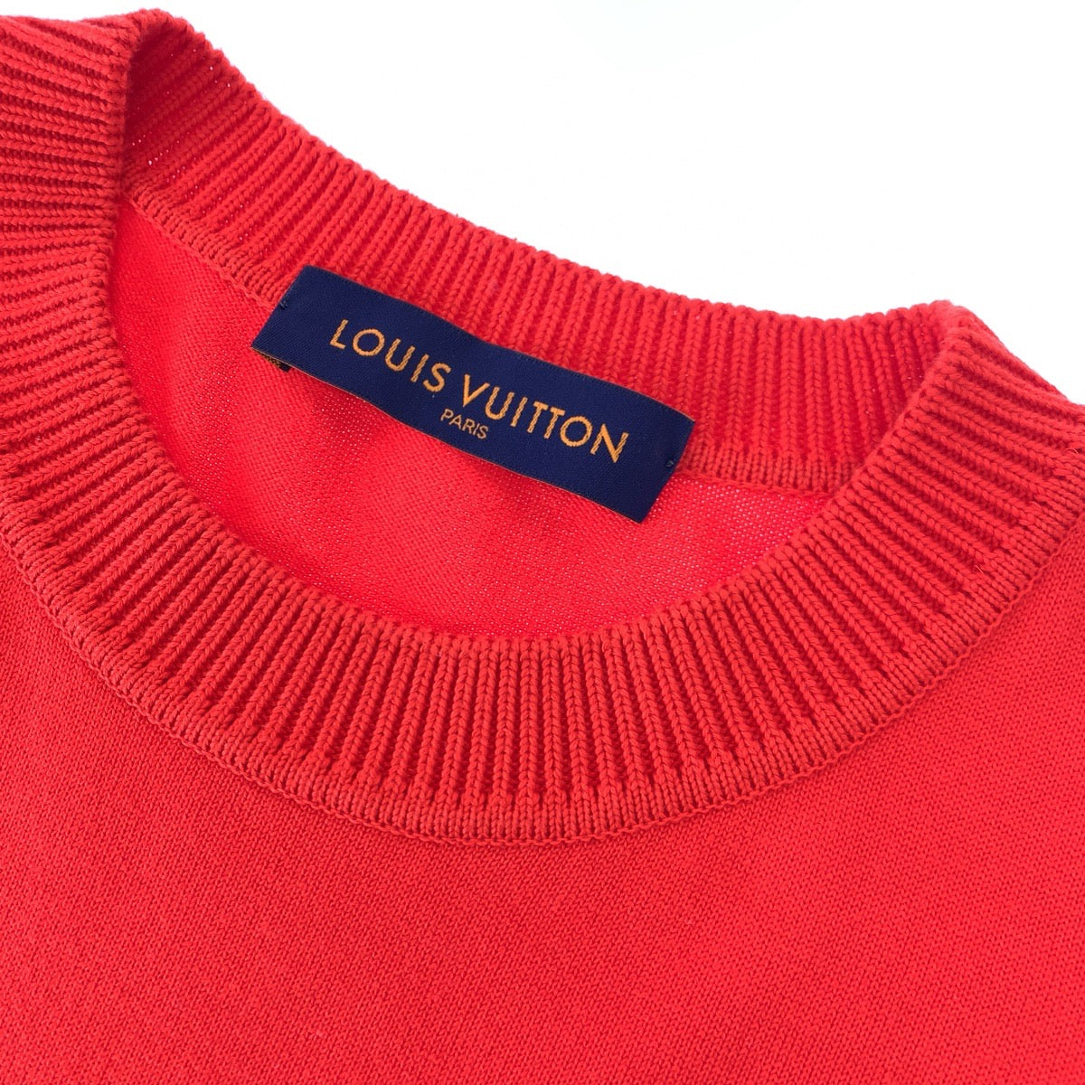 H-00209
LOUIS VUITTON ルイヴィトン サイズM オレンジ コットン RM222Q QY8 HNN42W ニット 半袖Tシャツ クルーネック  メンズ