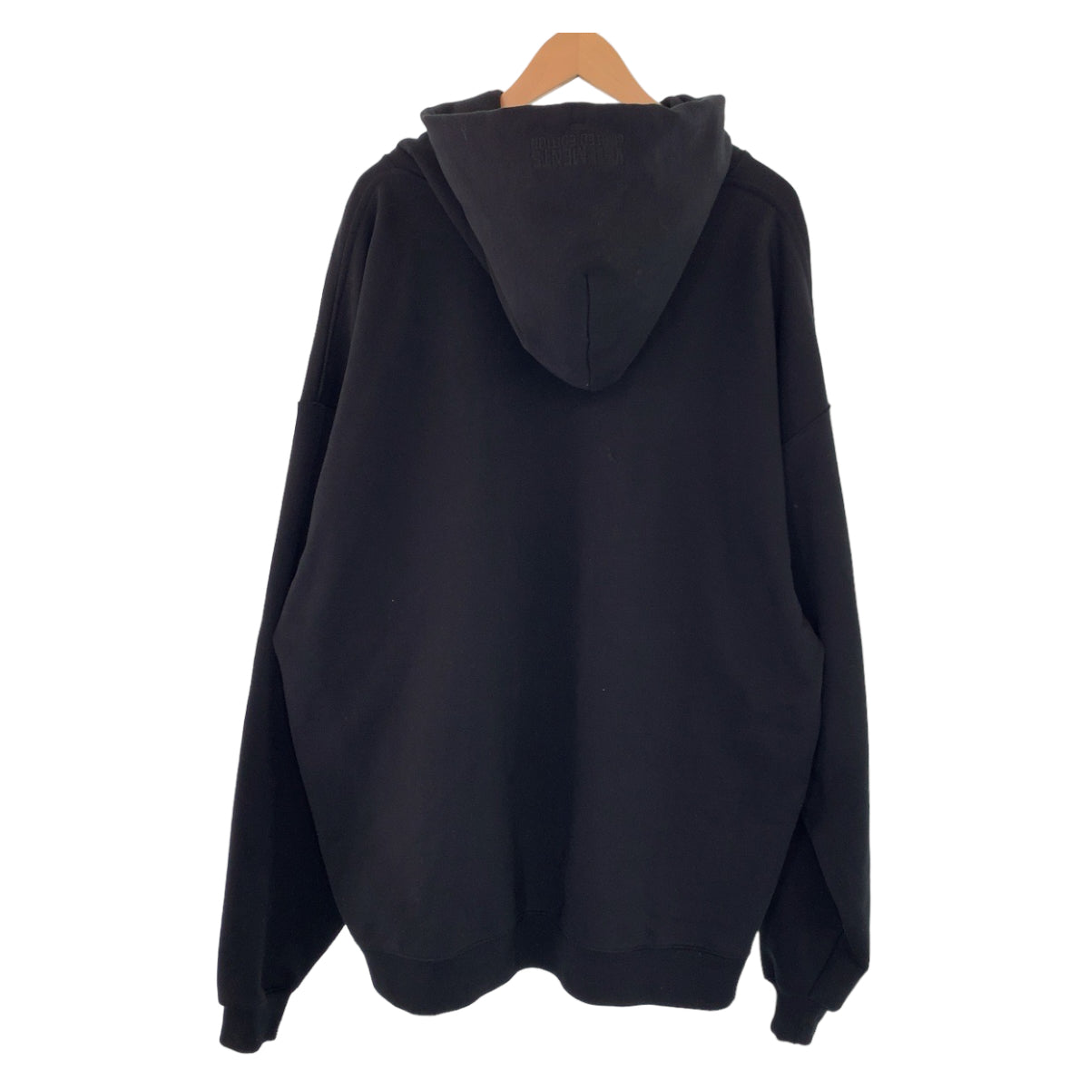 17957
VETEMENTS ヴェトモン 22AW SOLIDARITY EMBROIDERRED HOODIE サイズL ブラック 黒 ホワイト 白 コットン UA53HD420B パーカー フーディー  メンズ A71